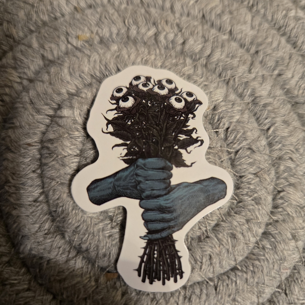 Unique Blue and Black Sticker